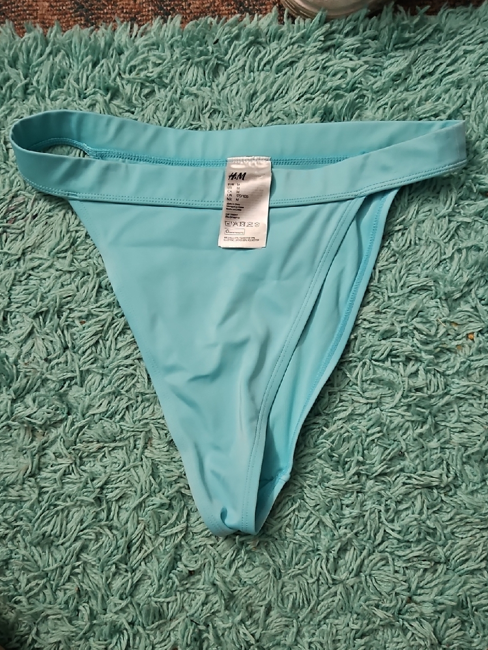 H&M Women's Aqua Blue Bikini Bottom